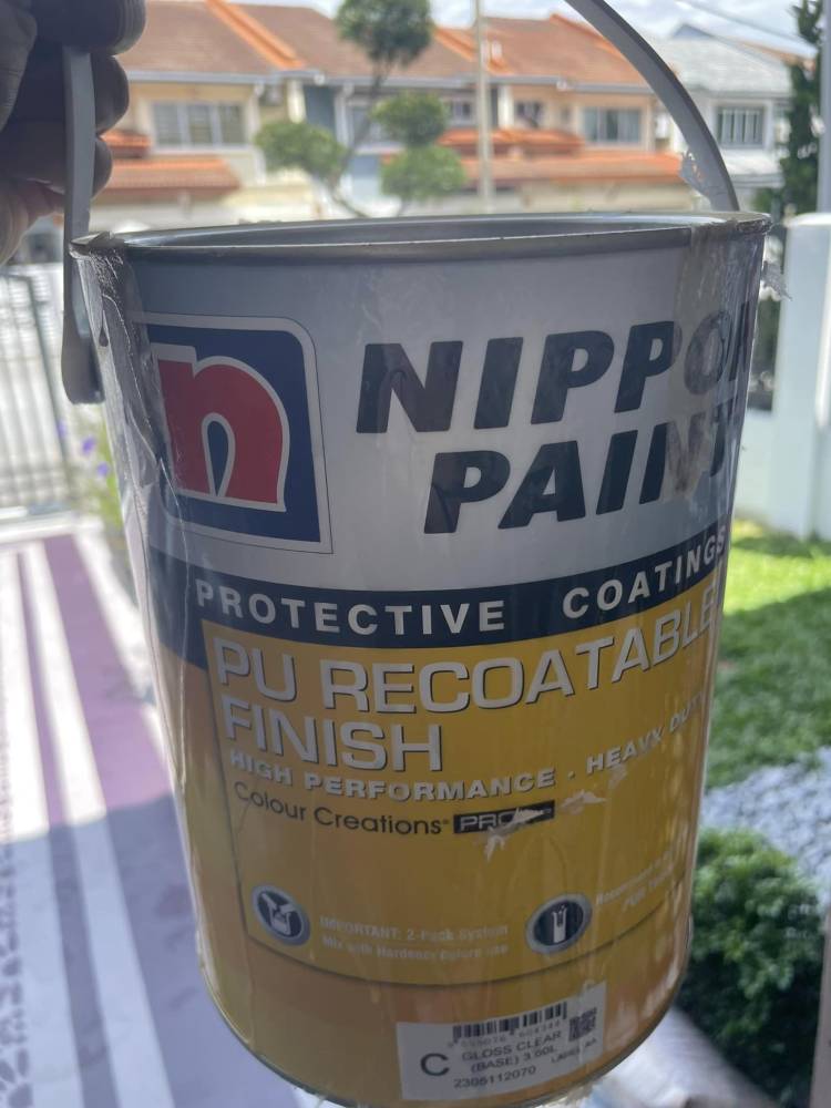 DIY Cat Top Coating Guna Teknik 'Stencil', Berseri Lantai Driveway Rumah! 14 DIY Cat Top Coating Guna Teknik ‘Stencil’, Berseri Lantai Driveway Rumah!