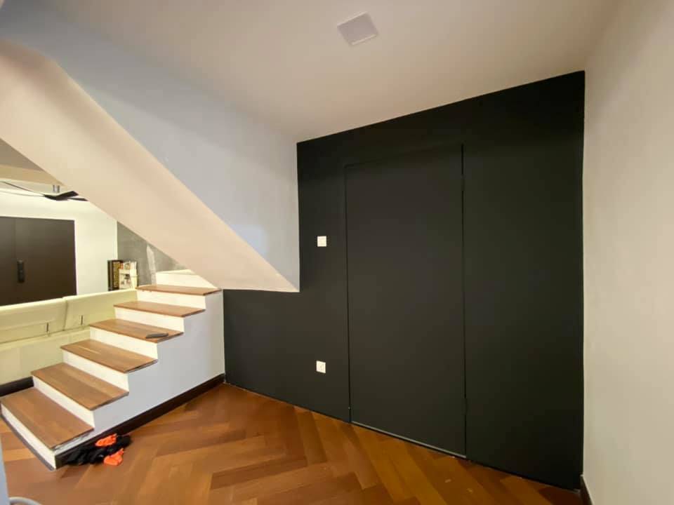 DIY Dekor Partition Lawa Guna ‘MDF Strip’, Sorok Ruang Bawah Tangga!