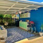 car port yg diubah menjadi ruang santaiBBQ.