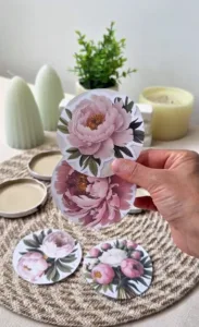 DIY Mudah Dekor Magnet Hiasan & Penyangkut Kunci Guna Tin Penutup Botol