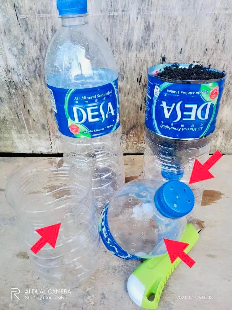 Tanam Sayur Dalam Botol, Malas Siram Tapi Hasil Meriah