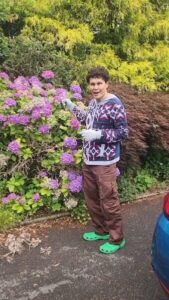 EDRY Hias Kediaman Dengan Hydrangea & Bunga Ros Yang Ditanam Sendiri Di Laman Rumah