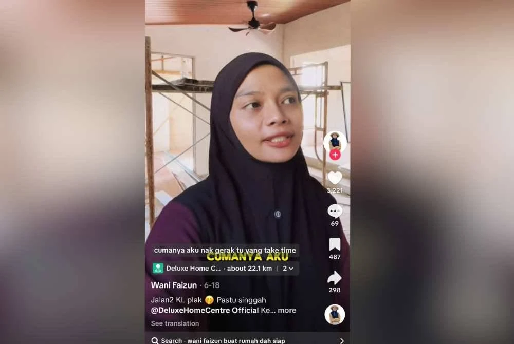 Ibu Tunggal Bina Rumah Idaman Dengan Tulang Empat Kerat, Tengok YouTube Saja 