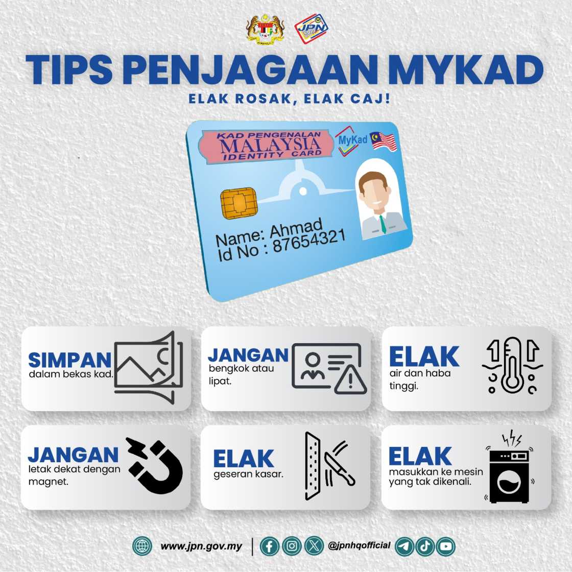 JPN Galak Orang Ramai Ganti MyKad Lebih 10 Tahun, Ada Risiko Cip Gagal Dibaca Untuk SARA RM100