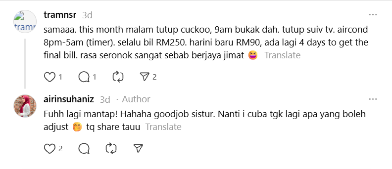 Jimat RM100 Sebulan Hanya Dengan Tutup Suis Mesin Penapis Air Setiap Malam