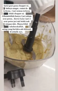 Bahaya Chopper Makan Tuan, Nak Betulkan Bilah Tercabut Wanita Putus 2 Urat Jari