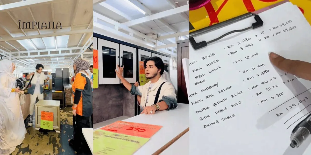 PRINCE SYED Borong Perabot RM129,000, Sumbang Set Lengkap Untuk 30 Rumah Golongan Kurang Mampu