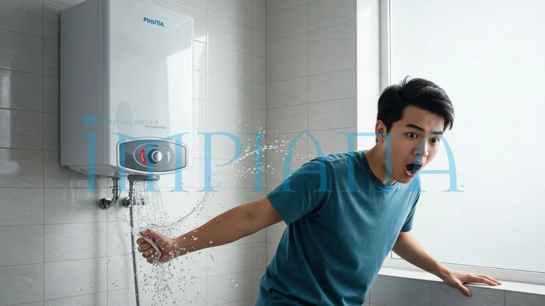 Sekelip Mata Suami Kena Renjatan, Semua Sebab Lupa Matikan Water Heater!