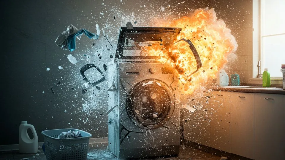 Bahaya Mesin Basuh Terbakar & Lima Langkah Elak Tragedi