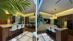 Rumah Teres 12 Tahun Diubah Jadi “Tropical Modern Contemporary” Yang Memukau