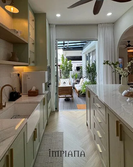 Estetika ‘Coffered Ceiling’ Serlah Dekorasi Teres 2,350kps Konsep Modern Farmhouse!