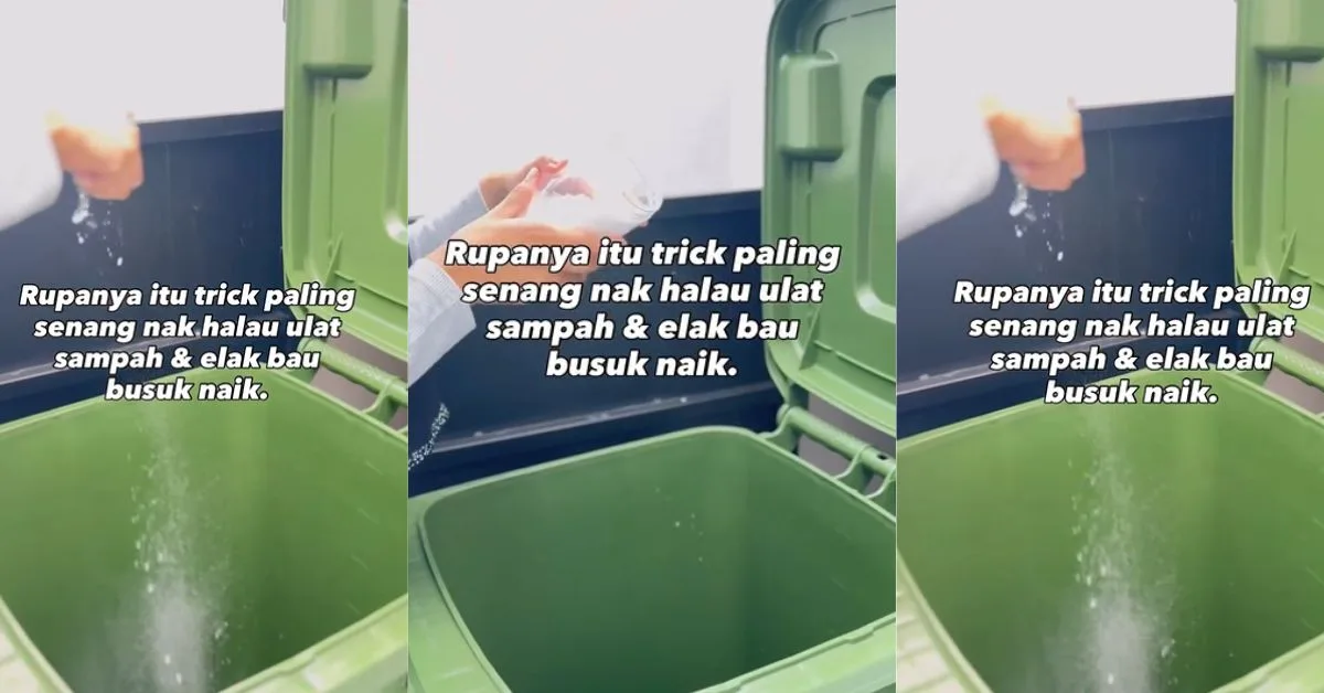 Tabur Garam & Baking Soda Dalam Tong Sampah: Tip Mudah Hilangkan Bau Busuk & Ulat Sampah!