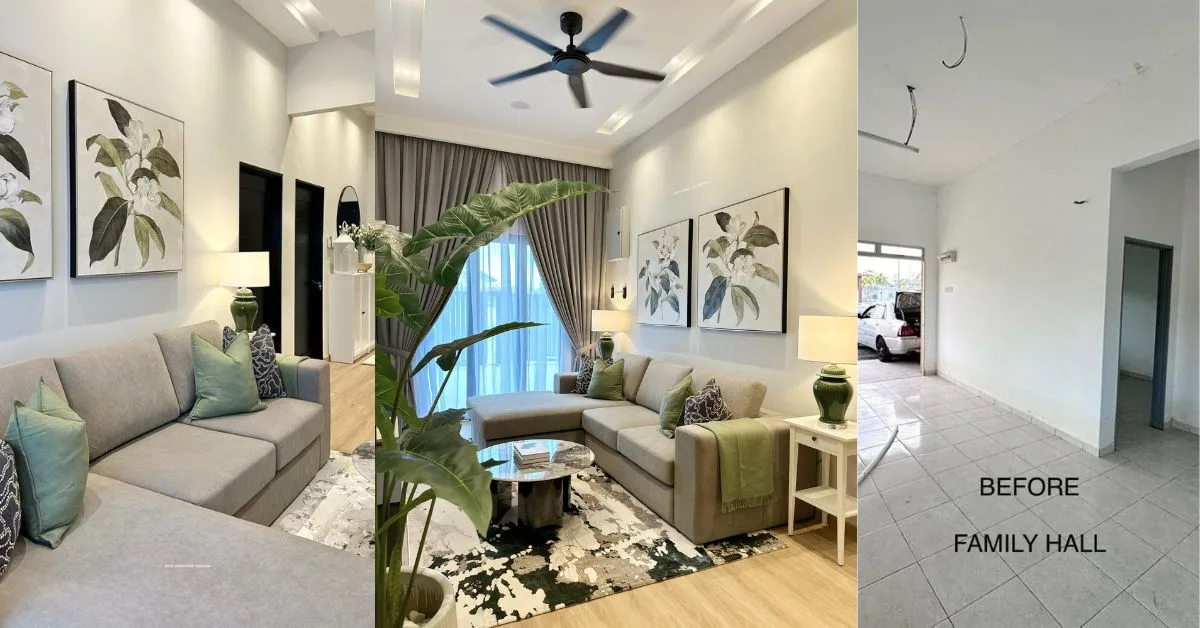 Transformasi Family Hall Kedua Rumah Teres Setingkat: Inspirasi Ruang Santai Anak-Anak Moden & Bergaya