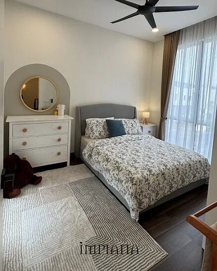 Estetika ‘Coffered Ceiling’ Serlah Dekorasi Teres 2,350kps Konsep Modern Farmhouse!