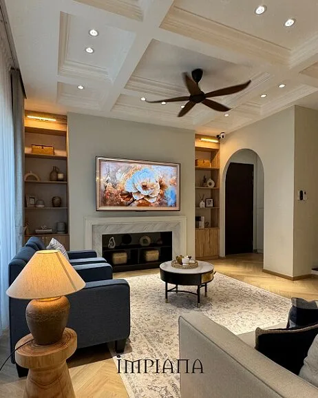 Estetika ‘Coffered Ceiling’ Serlah Dekorasi Teres 2,350kps Konsep Modern Farmhouse!