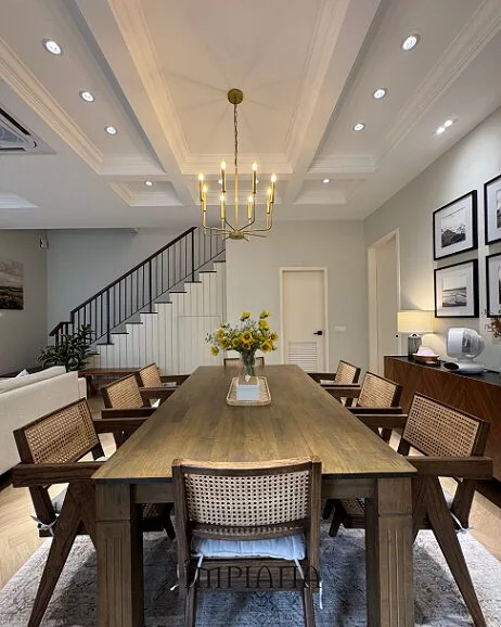 Estetika ‘Coffered Ceiling’ Serlah Dekorasi Teres 2,350kps Konsep Modern Farmhouse!