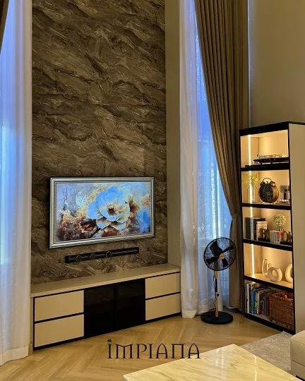 Refleksi Siling Tinggi 20 Kaki, Teres Konsep Moden Kontemporari Tampak Luas & Lapang!