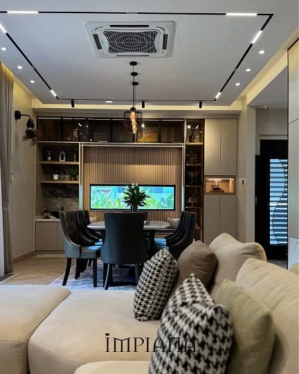 Refleksi Siling Tinggi 20 Kaki, Teres Konsep Moden Kontemporari Tampak Luas & Lapang!