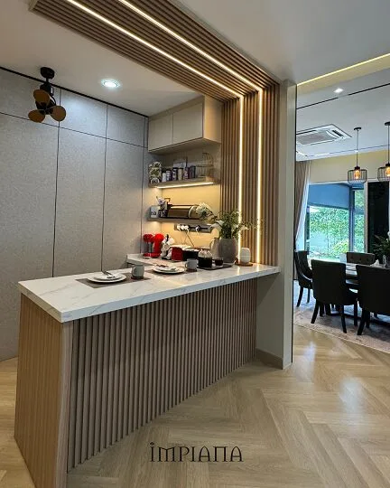 Refleksi Siling Tinggi 20 Kaki, Teres Konsep Moden Kontemporari Tampak Luas & Lapang!