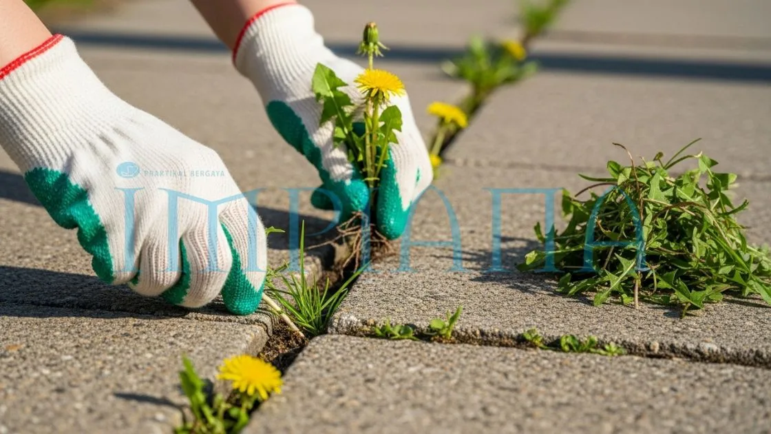 Cara Berkesan Hapuskan Rumput Liar di Celah Simen Rumah, Petua Semula Jadi & Murah Tapi Ampuh!
