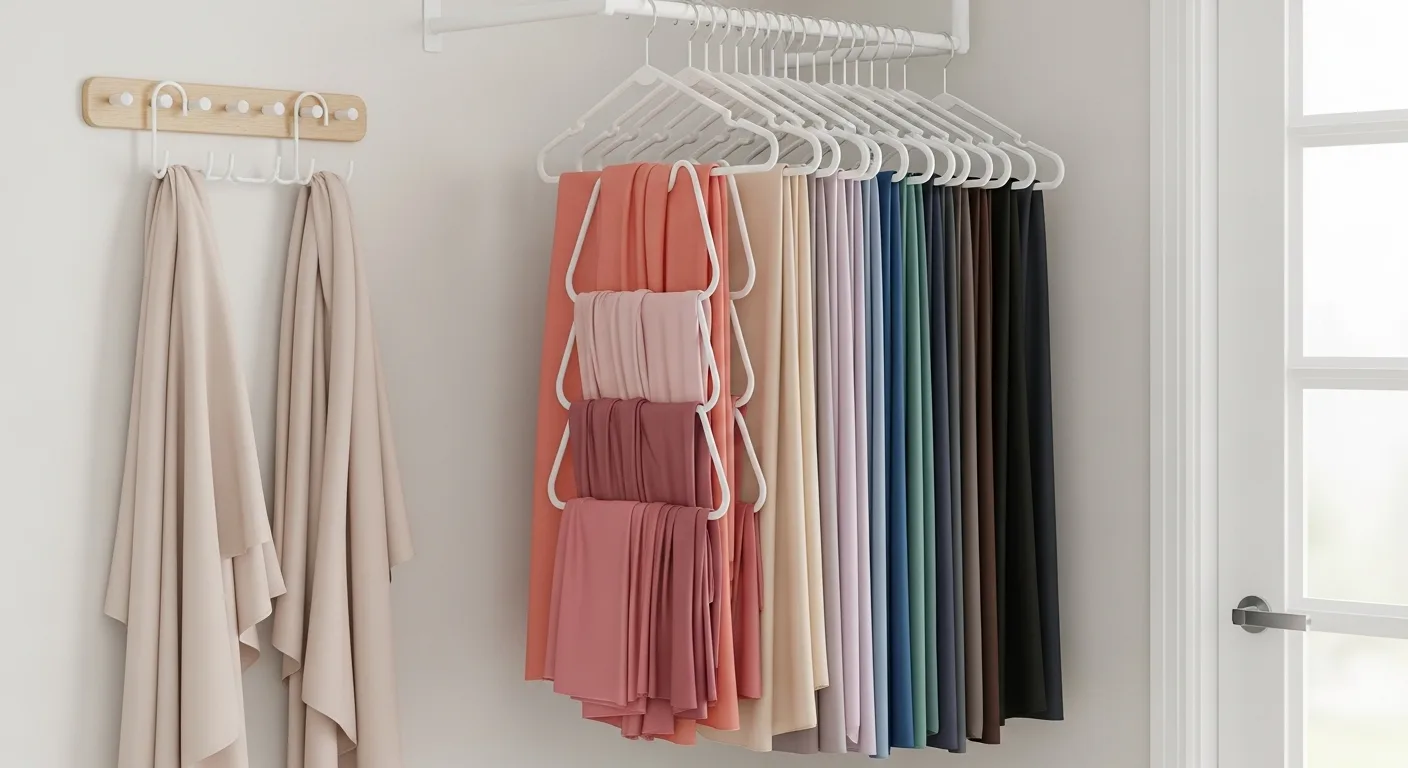 5 Cara Terbaik Susun Tudung Dalam Bilik Supaya Nampak Kemas & Tersusun