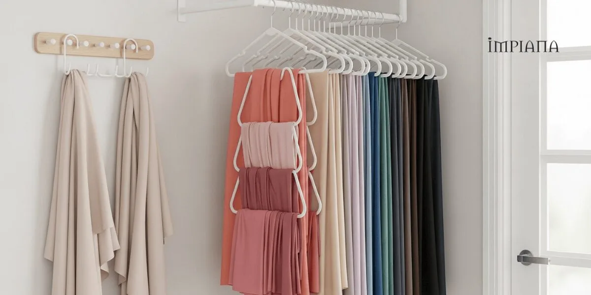 5 Cara Terbaik Susun Tudung Dalam Bilik Supaya Nampak Kemas & Tersusun