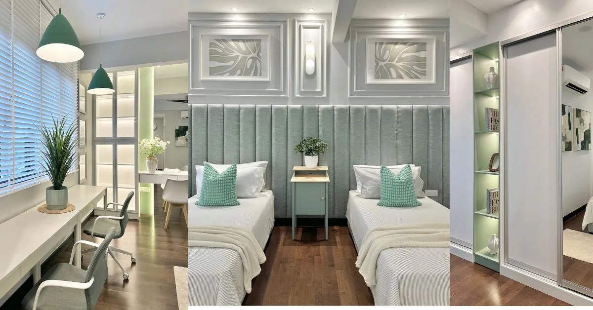 Ruang Extension Khas Untuk Dua Anak Perempuan Remaja, Konsep Twin Sharing Yang Kemas & Menenangkan