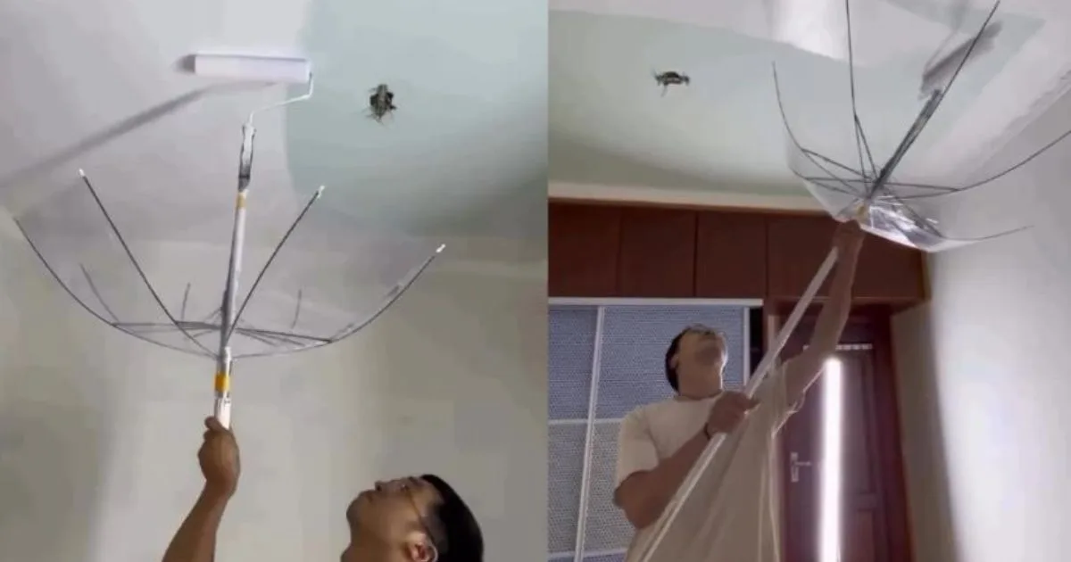 Tip Cat Siling Tanpa Percikan, Trik Kreatif Guna Payung Lama Yang Ramai Tak Tahu